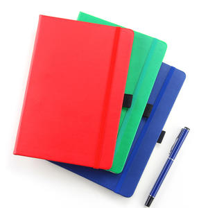 Cahier A5 en cuir PU Journal couverture rigide doublé affaires reliure parfaite Journal planificateur carnets avec logo personnalisé vente en gros - Product Image 2