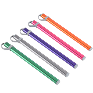 Custodia per bacchette in alluminio e titanio, design classico, pronta per l'incisione, accessorio per stoviglie da campeggio all'aperto - Product Image 1
