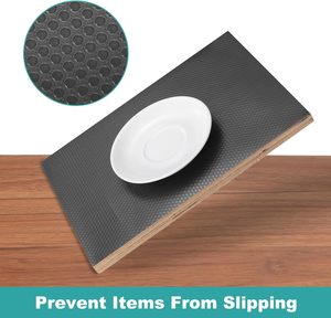 ORON Lebensmittelechte EVA Anti-Rutsch-Regalunterlage, wasserdichte, ölbeständige Schubladenmatte für Küchenschränke, strapazierfähige, rutschfeste Rolle, individuell anpassbar - Product Image 6