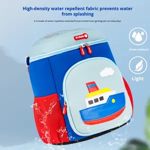 Nouveau <span class=keywords><strong>sac</strong></span> à <span class=keywords><strong>dos</strong></span> <span class=keywords><strong>de</strong></span> dessin animé mignon pour garçons filles amusant Double <span class=keywords><strong>sac</strong></span> à bandoulière caractéristique étanche doublure en Nylon fermeture à glissière - Product Image 3