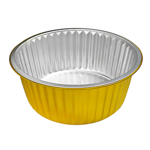 PLN-250-3500 GOLD Aluminium Foil Container disposable takeaway Fast food lunch container airtight food storage container