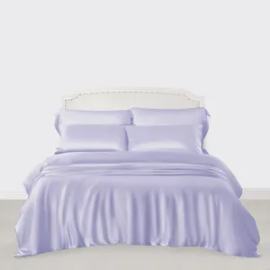 Hot Selling Silk Bed Sheet 100% silk 3 Pcs Bedding Set For Home