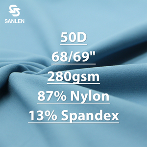 سروال رياضي مخصص 50D عالي المرونة بنطلون رياضي 87 نايلون 13 4 طرق ممتدة للملابس الرياضية - Product Image 3