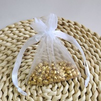 Sachets en organza épais pour bijoux Bed Rocket, mini-sachets en organza pour bonbons avec cordon de serrage
