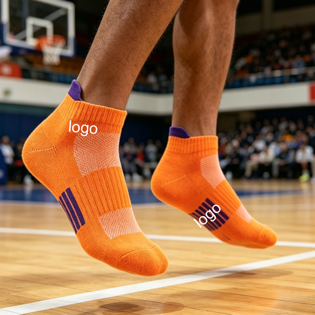 Custom Logo Low Ankle Socks  Custom Size Cotton Socks Breathable Quick Dry Elastic Sports Socks for Running Basketball Gym