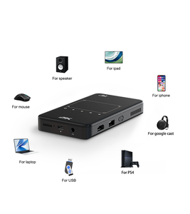Mini projecteur intelligent DLP S90 4K, 120 lumens ANSI, compatible 4K Full HD, stéréo HIFI, haut-parleurs intégrés, Android 9.0, pour les professionnels - Product Image 5