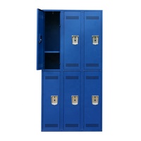Casier de stockage en métal casier de piscine d'école avec la serrure à combinaison