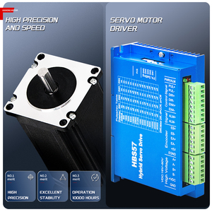 Motor Paso a Paso Híbrido de Alto Torque 57*57*112mm con Soporte CNC Nema 23 24VDC, Freno, <span class=keywords><strong>Encoder</strong></span>, 625oz HBS57 de Bucle Cerrado y Controlador de 112mm - Product Image 3