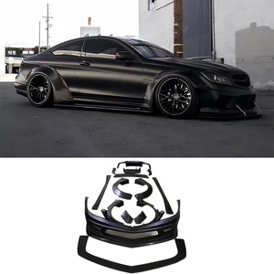 LB Style nuovo Kit corpo largo per <span class=keywords><strong>Mercedes</strong></span> Benz W204 <span class=keywords><strong>C</strong></span> classe C200c220 C63 <span class=keywords><strong>AMG</strong></span> include paraurti anteriore lato lato diffusore posteriore - Product Image 1