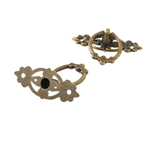 Furniture Handle Ring Zinc Alloy Antique Bronze Red Bronze Gold <b>Black</b> Traditional Cabinet Drawer Pull Durable - Product Image 5