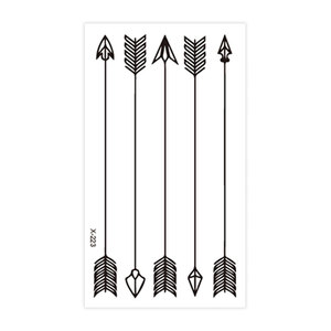 <span class=keywords><strong>Tatuajes</strong></span> Temporales de Papel Vintage, Pequeños, Lindos, Negros, de Larga Duración, para Mujeres, Hombres, Niños y Niñas, para Cara, Cuerpo, Dedos, Manos - Product Image 4
