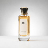Flacon de parfum en verre de luxe unique, irrégulier, vide, gaufré, 30ml 50ml 100ml, avec boîte cadeau et bouchon en alliage de zinc, OEM ODM, vente en gros