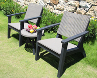 Ensemble de chaises de balcon de bistrot de jardin, mobilier d'extérieur, table basse et chaise