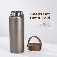 Mug isotherme en titane anti-transpiration personnalisé, sans BPA, portable pour les voyages et le bureau, vente en gros, logo personnalisé disponible