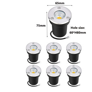 Lumière LED encastrée au sol en acier inoxydable pour décoration paysagère extérieure, étanche - Product Image 1