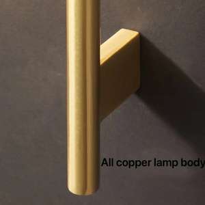 PM Luxus K9 Kristall All Copper Wand leuchte Moderne einfache Schlafzimmer Nachttisch halterung Licht Dekoration Flur Kunst LED Wand armatur - Product Image 2