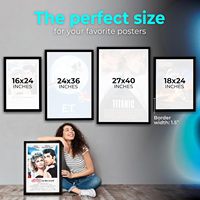Kotak Lampu LED Aluminium Dinding Ukuran Kustom A1 A2 A3 A4 Bingkai Poster Kecerahan Tinggi Papan Tanda Iklan Kotak Lampu