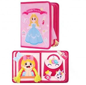 Cadeau de Noël, jouets Montessori, livre d'activités sensorielles pour filles, princesse rose, pour les tout-petits - Product Image 1