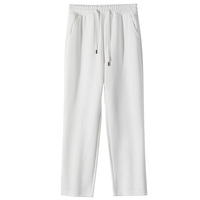 Nouveau pantalon de sport décontracté ample en coton lourd de 300 g, couleur unie, respirant, pantalon de survêtement droit pour homme