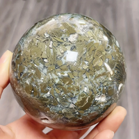 Grande sphère d'agate des Alpes-Nouvelle boule d'agate soyeuse parfaite pour la décoration intérieure et les cadeaux de vacances.