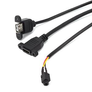 อะแดปเตอร์สายเคเบิล VGA แบบติดผนัง 86-Type พร้อมช่องเสียบ <span class=keywords><strong>Cat6</strong></span> RJ45 USB HD Audio พร้อมซ็อกเก็ตอะลูมิเนียม ผลิตจากอะลูมิเนียมที่ทนทาน - Product Image 5