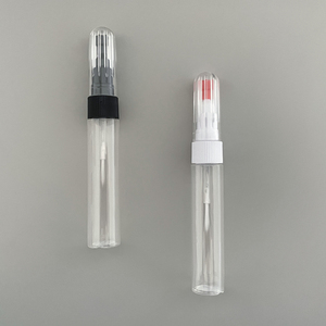 Индивидуальная пластиковая мягкая бутылочка-тюбик 10 мл с кисточкой для нейл-арта, тонкая кисть, простая в использовании - Product Image 3