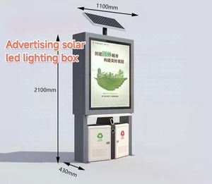 KHT Bande Solaire Lumineuse IP65 Étanche Éclairage Vertical Publicité Plaques Boîte pour Usage Extérieur pour Café Bar Boutique Parc Bloc - Product Image 6