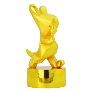 Custom 24K Gold Plated Animal Sculpture Trophy Wholesale Metal Craft Championship Award for Competition <strong>Corporate</strong> <strong>Gifts</strong> - Product Image 5