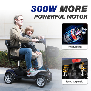 Scooters électriques légers et pliables à quatre roues pour personnes âgées et handicapées - Product Image 5