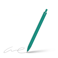Stylo publicitaire promotionnel personnalisé à faible MOQ, cadeau d'exposition avec logo gravé, stylo neutre en plastique de couleur unie à bouton-poussoir