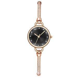 Small Women's Elegant Rose Gold Stainless Steel Bracelet Wristwatch High Quality Fashion Movement Alloy <b>Case</b> Quartz <b>Watch</b> - Product Image 4