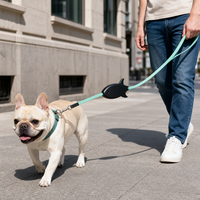 Laisse Rétractable Automatique en Nylon PP pour Chien, Réfléchissante Nocturne, Haute Ténacité 150kg, Idéale pour la Promenade et l'Entraînement en Extérieur (Dropshipping)