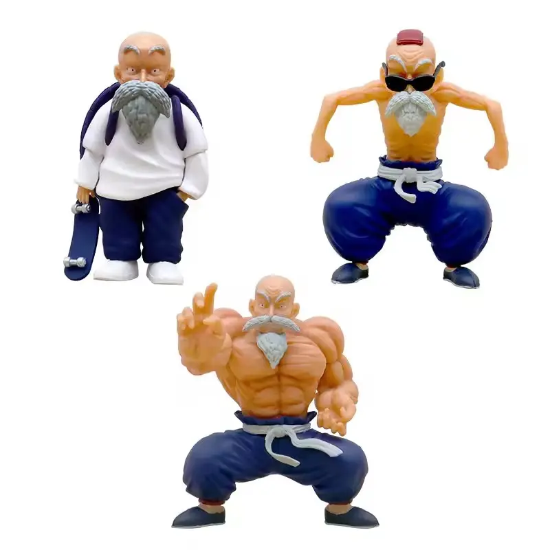 3 styles hot toys anime Master Roshi personnage action figures DBZ à collectionner figurine jouets à vendre