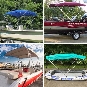 Easepal 2 Bow Bimini Tops 600D Poliéster Impermeable Pesca Barco Canopy Polvo Rayos UV Resistente Bimini Top para Barcos - Product Image 6