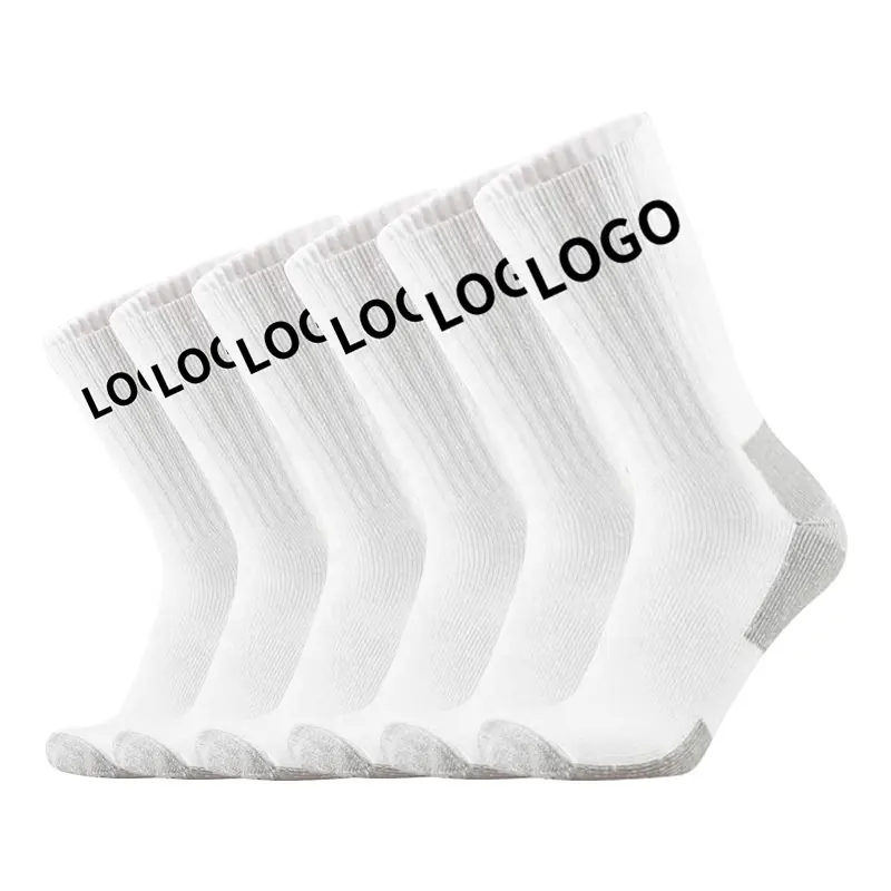 LOW MOQ OEM Free Design Ankle Sports Sock Breathable Logo Custom White Cycling Socks For Men