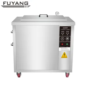 Limpador ultrassônico industrial fuyang, limpador com filtro, 45l, banho de aço inoxidável de limpeza