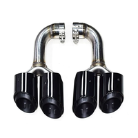 Pour Touareg V6 V8 W12 2004-2018, embouts d'échappement quadruples ronds, silencieux, tuyau d'échappement en acier inoxydable 304, nouveau style carré rond
