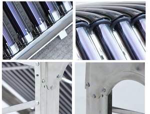 Chauffe-eau <span class=keywords><strong>solaire</strong></span> à tubes sous vide haute efficacité, capacité de 200 L, construction durable en acier inoxydable pour usage domestique extérieur - Product Image 3