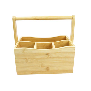 Vente en gros Mulip-<span class=keywords><strong>pose</strong></span> Bambou Argenterie Couverts Couverts Caddy avec poignée pliante pour la <span class=keywords><strong>cuisine</strong></span> - Product Image 6