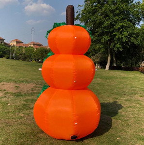 Pumpkin <strong>Inflatable</strong> 6FT Halloween <strong>Inflatable</strong> Pumpkin Stack &amp; Ghost Outdoor Lighted Blow up Yard <strong>Deco</strong> - Product Image 2
