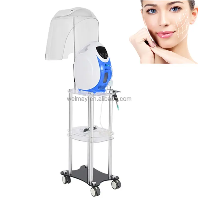 Date Top Ventes Blanchiment De La Peau Injection Oxygène Soins Du Visage Pdt Led Light Therapy Peau Serrant La Machine