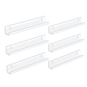 Vinyl Record Shelf <strong>Wall</strong> Mount 6 Pack Acrylic <strong>Album</strong> Cover Frames Vinyl Record Shelf 7 Inch Record cd Shelf - Product Image 1