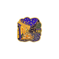 Broches en émail Van Gogh : Nuit étoilée, Fleur d'amande – Badges de revers, souvenirs de musée, œuvres d'art célèbres, broches en alliage
