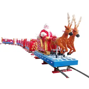 लोकप्रिय क्रिसमस सांता क्लॉस ट्रेन अच्छी कीमत क्रिसमस ट्रैक ट्रेन बच्चों के लिए