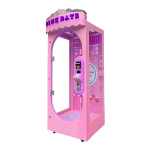 Guangzhou Arcade Claw Machine Supplier Game Machine Pink Date Plush Toys For Claw Machine
