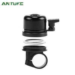 Campana de bicicleta de aleación de aluminio negra con soporte para Airtag, accesorio de ciclismo con sonido fuerte para bicicleta de montaña - Product Image 4
