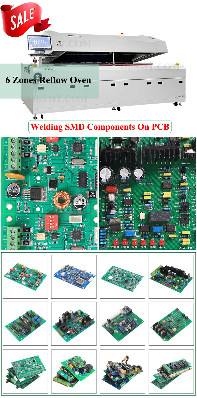 온도 조절이 가능한 산업용 SMD 리플로우 납땜기 PCB 용접 장비 LED 리플로우 오븐| Alibaba.com