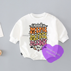 Vente en gros <span class=keywords><strong>de</strong></span> chandail imprimé <span class=keywords><strong>de</strong></span> lettres <span class=keywords><strong>de</strong></span> maman et moi d'Halloween 2022 en tissu blanc pur avec motif personnalisé si agréable à porter des sweats à capuche - Product Image 3
