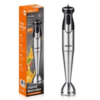 Mixeur Plongeant Électrique HALEY 600W, 2 Vitesses, Tige en Acier Inoxydable pour Smoothies, Usage Domestique, Faible Bruit