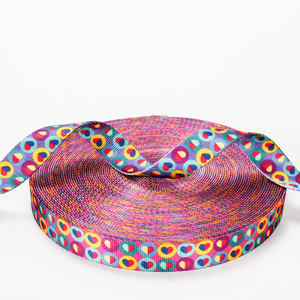 カスタム10/25mm防水ストラップ、カラフルな柄のプリント入りポリエステルナイロン製プリントウェビング - Product Image 3